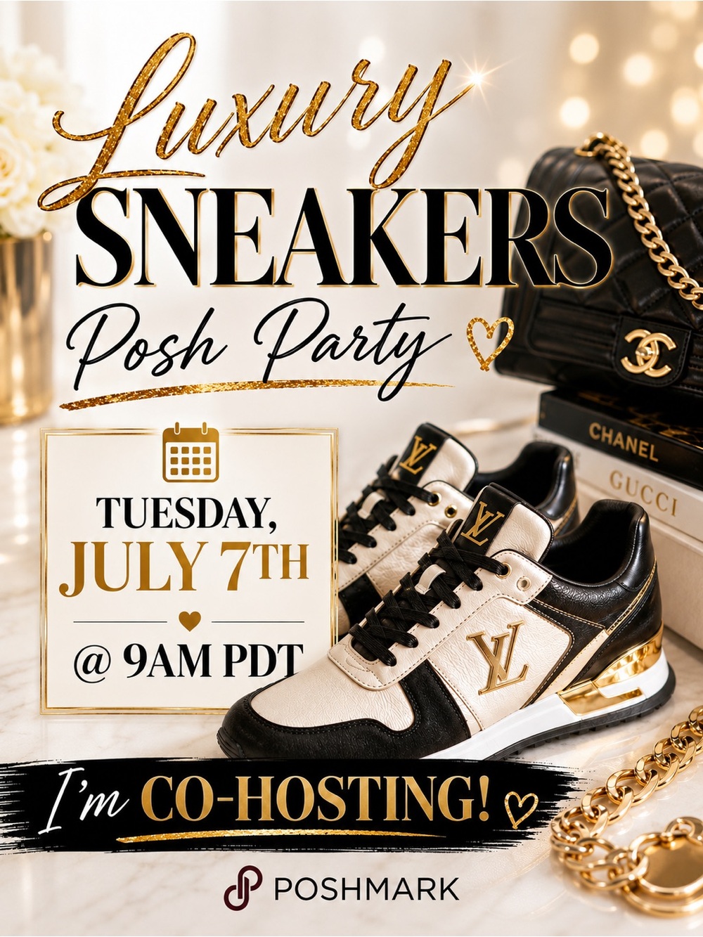“Luxury Sneakers” Posh Party - July 7th @ 9AM PDT - Picture 1 of 3
